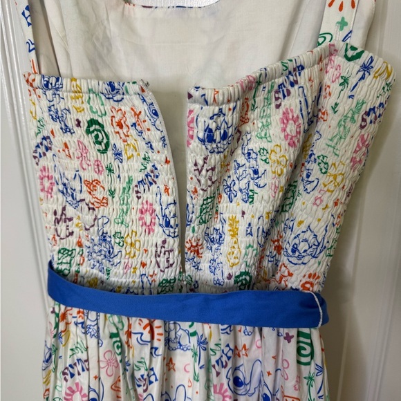 Disney Aloha LILO & STITCH Colorful Sundress with Blue Sash RARE SOLD OUT - Picture 12 of 12